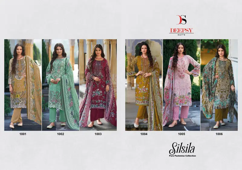 Silsila By Deepsy Pashmina Printed Pakistani Salwar Suit Wholesale Shop In Surat
